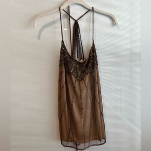 Vintage embellished tank